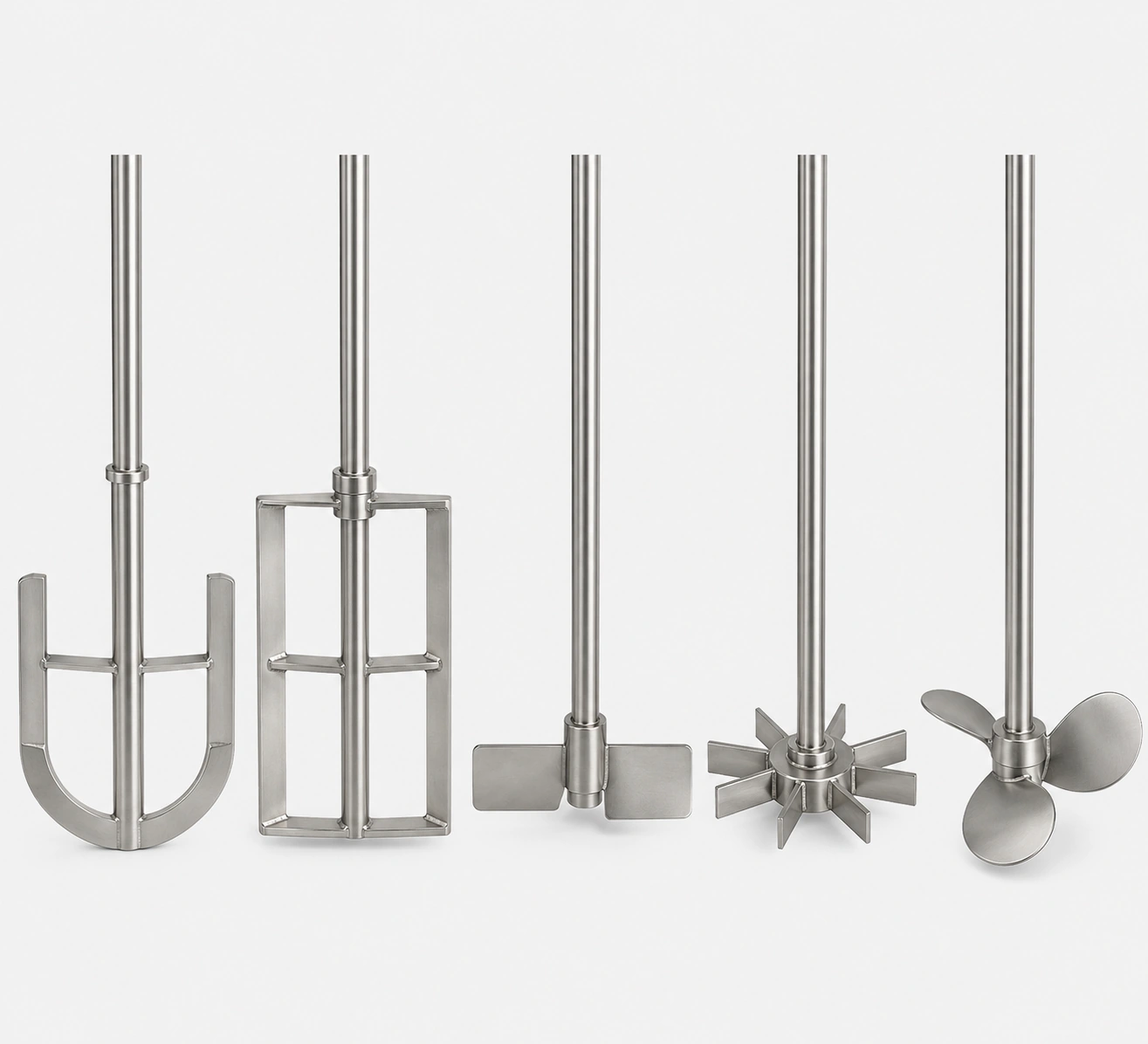 Industrial reactor agitation and mixing systems