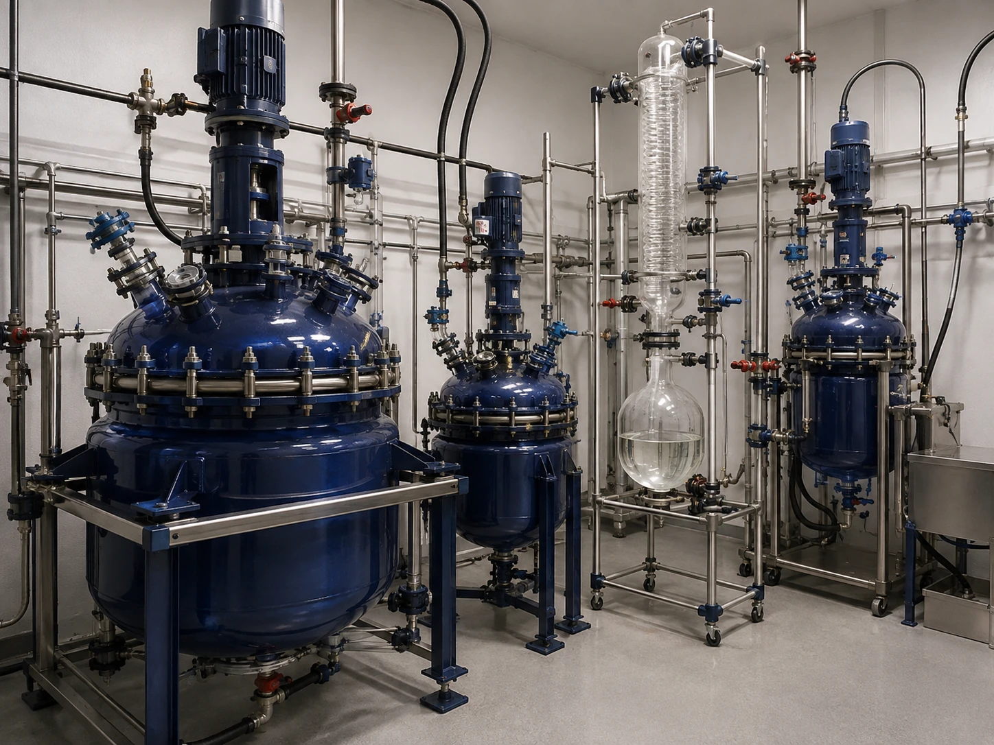 Glass lined process equipment for fine chemical production