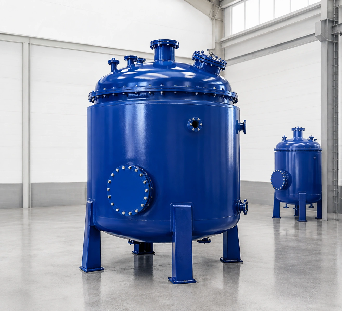 Glass-lined storage vessels