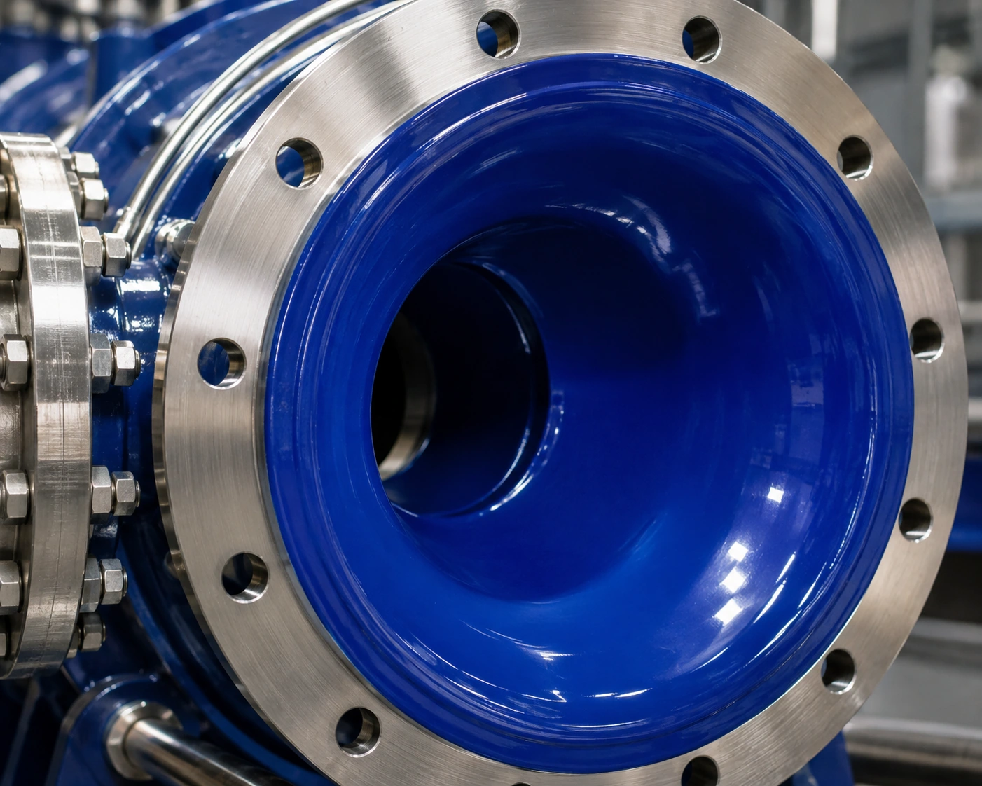 Glass-lined vessel surface detail