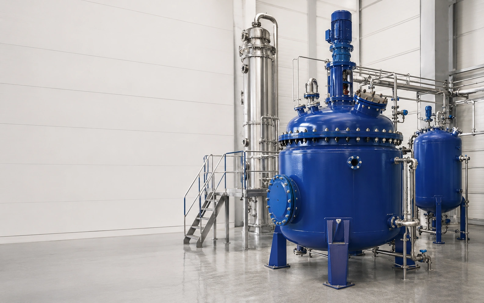 Glass-lined reactor system for chemical process applications