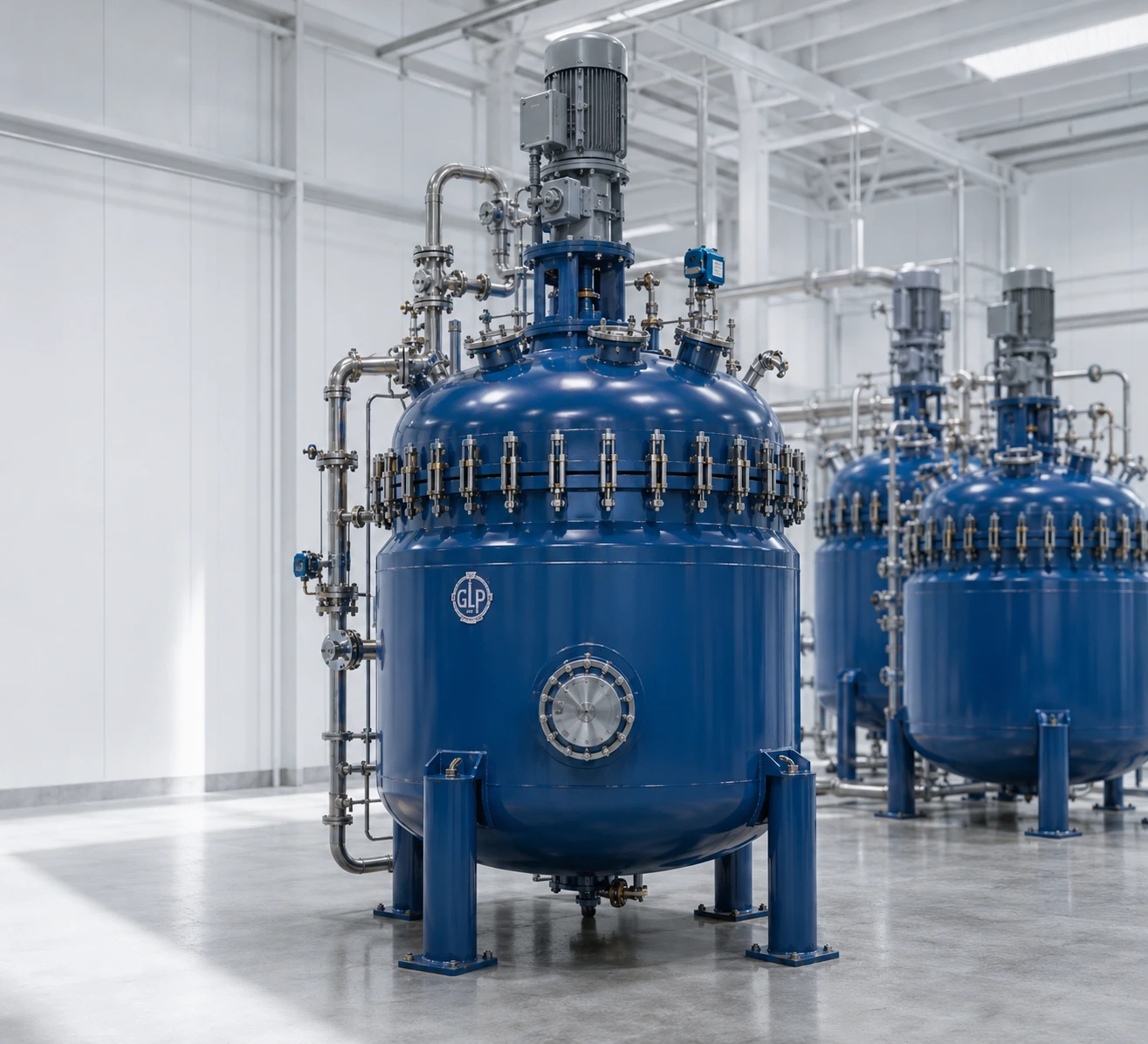 Glass lined reactors for chemical processing