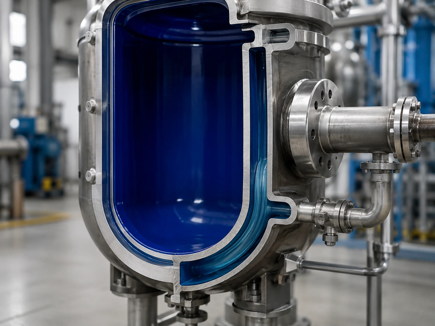 Heating and cooling of glass lined batch reactors