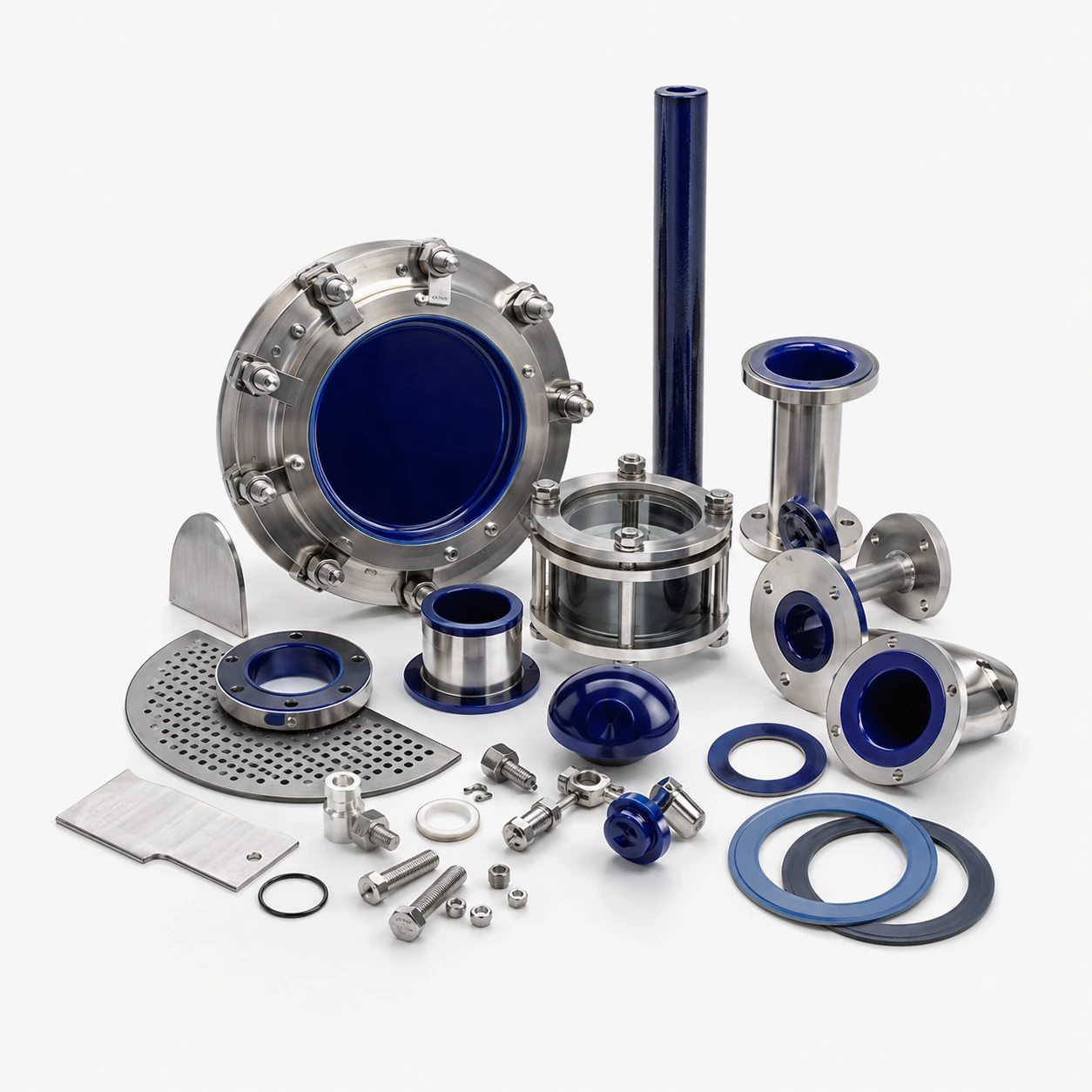 Glass lined equipment parts and accessories