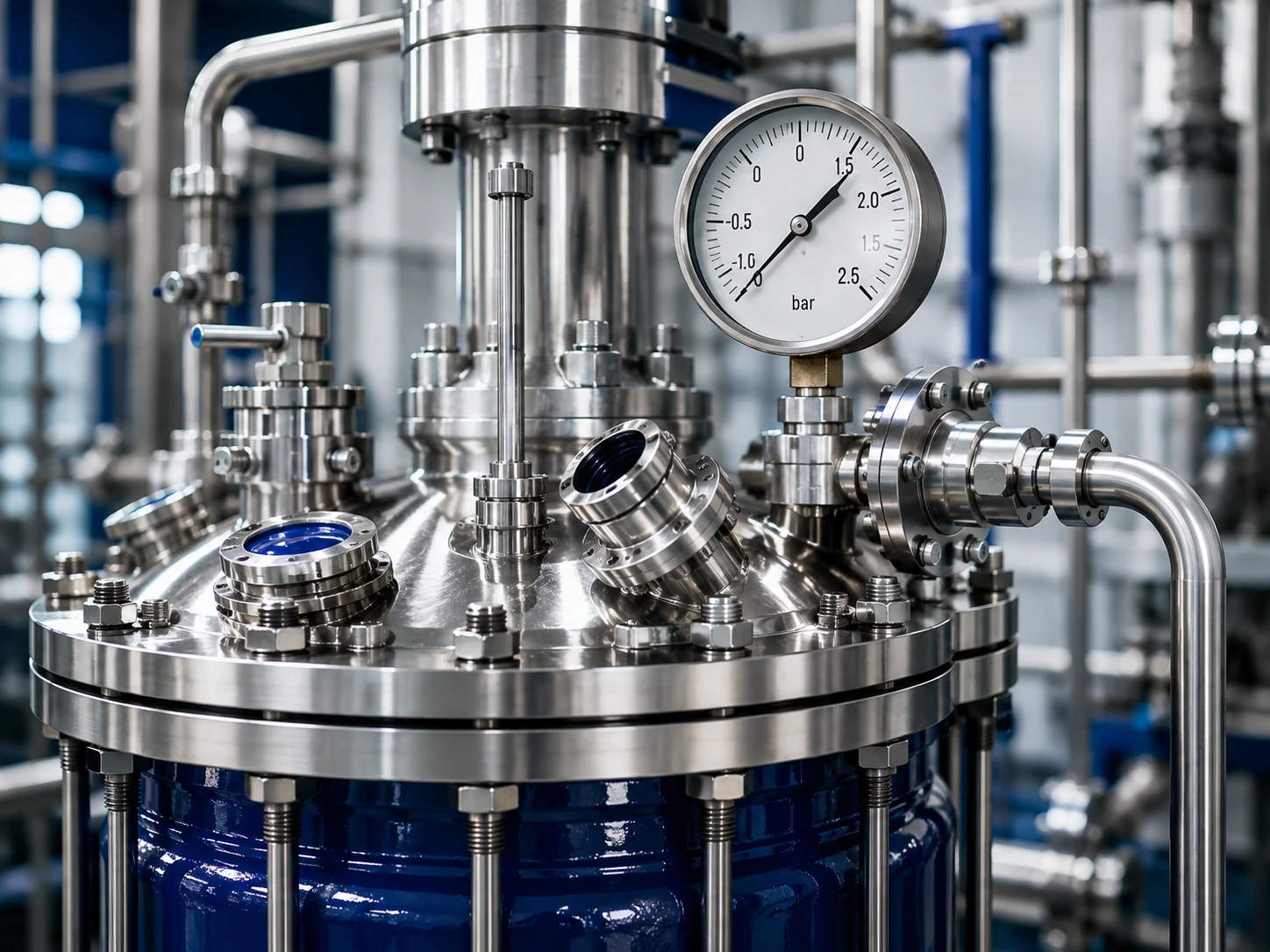 Pressure and vacuum in glass lined reactor systems