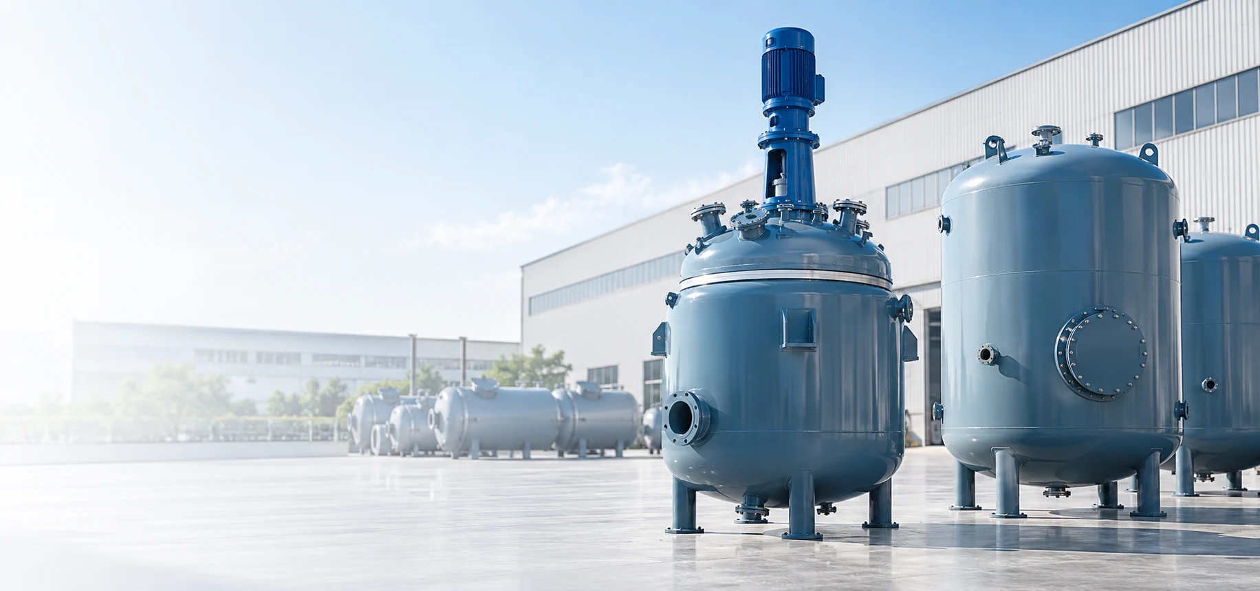 Glass-lined reactors and storage vessels for chemical processing